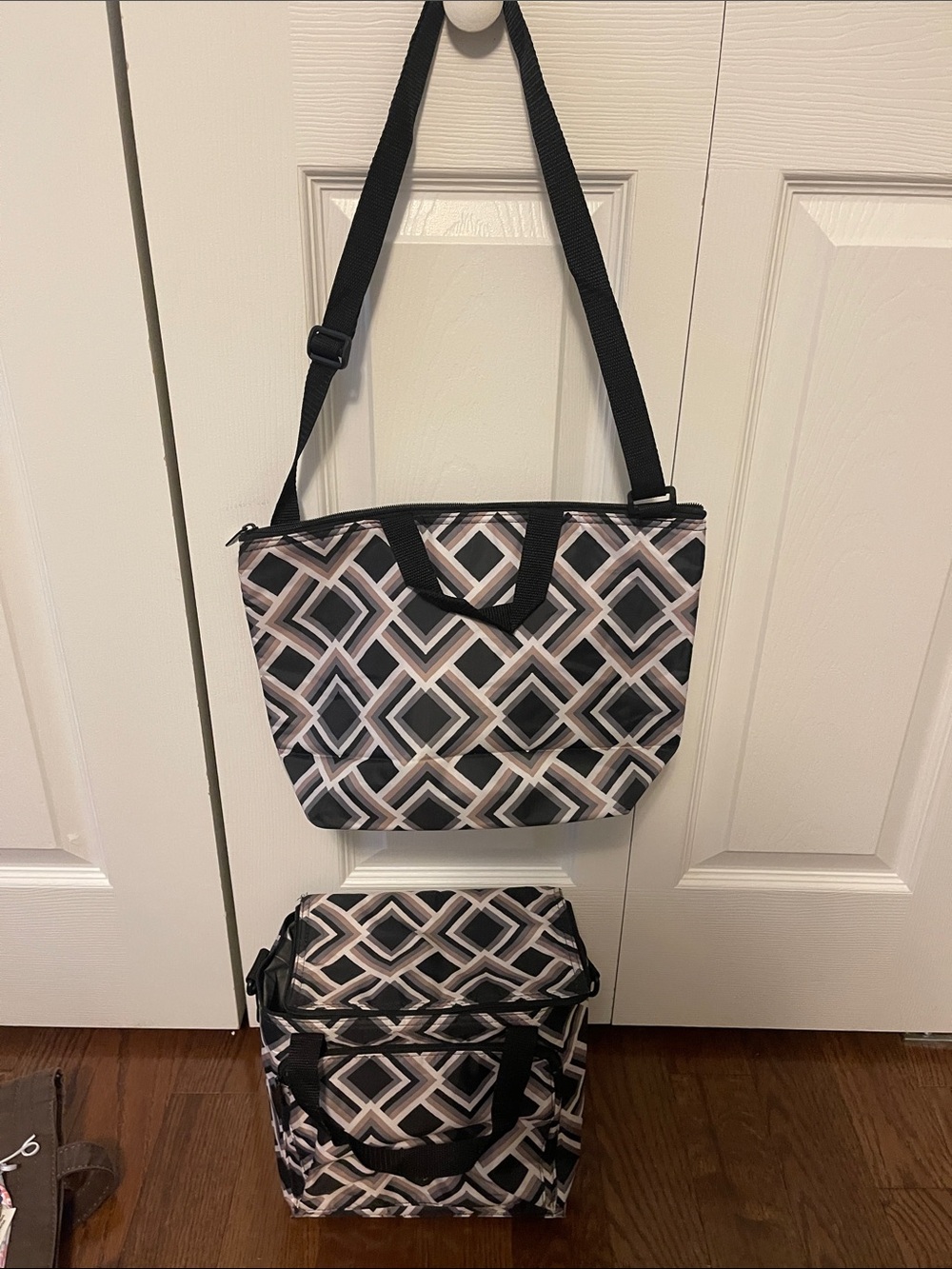 Thirty-One Gifts Geometric Insulated lunch Bag Set
